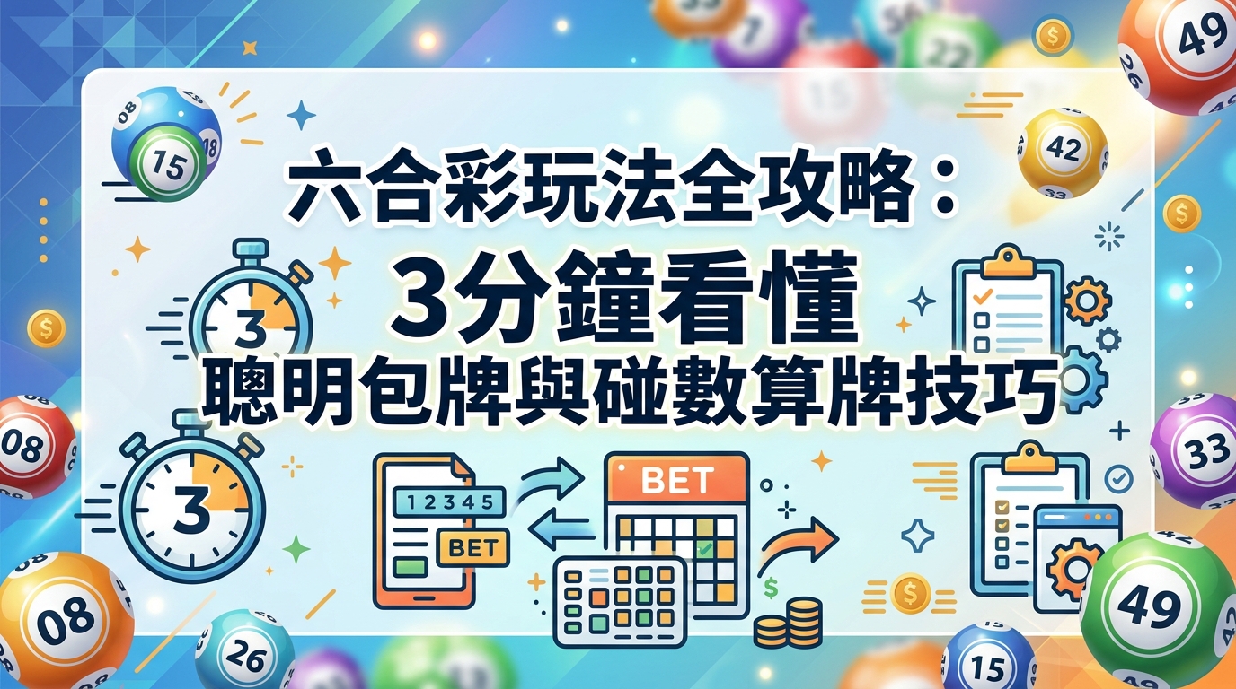 六合彩玩法全攻略：3分鐘看懂聰明包牌與碰數算牌技巧